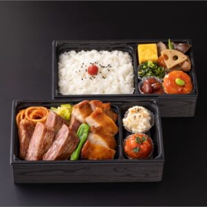 九州産黒毛和牛ステーキ＆いずみ鶏ロースト洋弁当