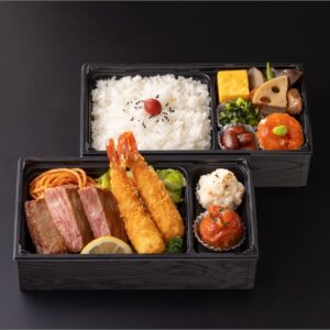 九州産黒毛和牛ステーキ＆エビフライ洋弁当